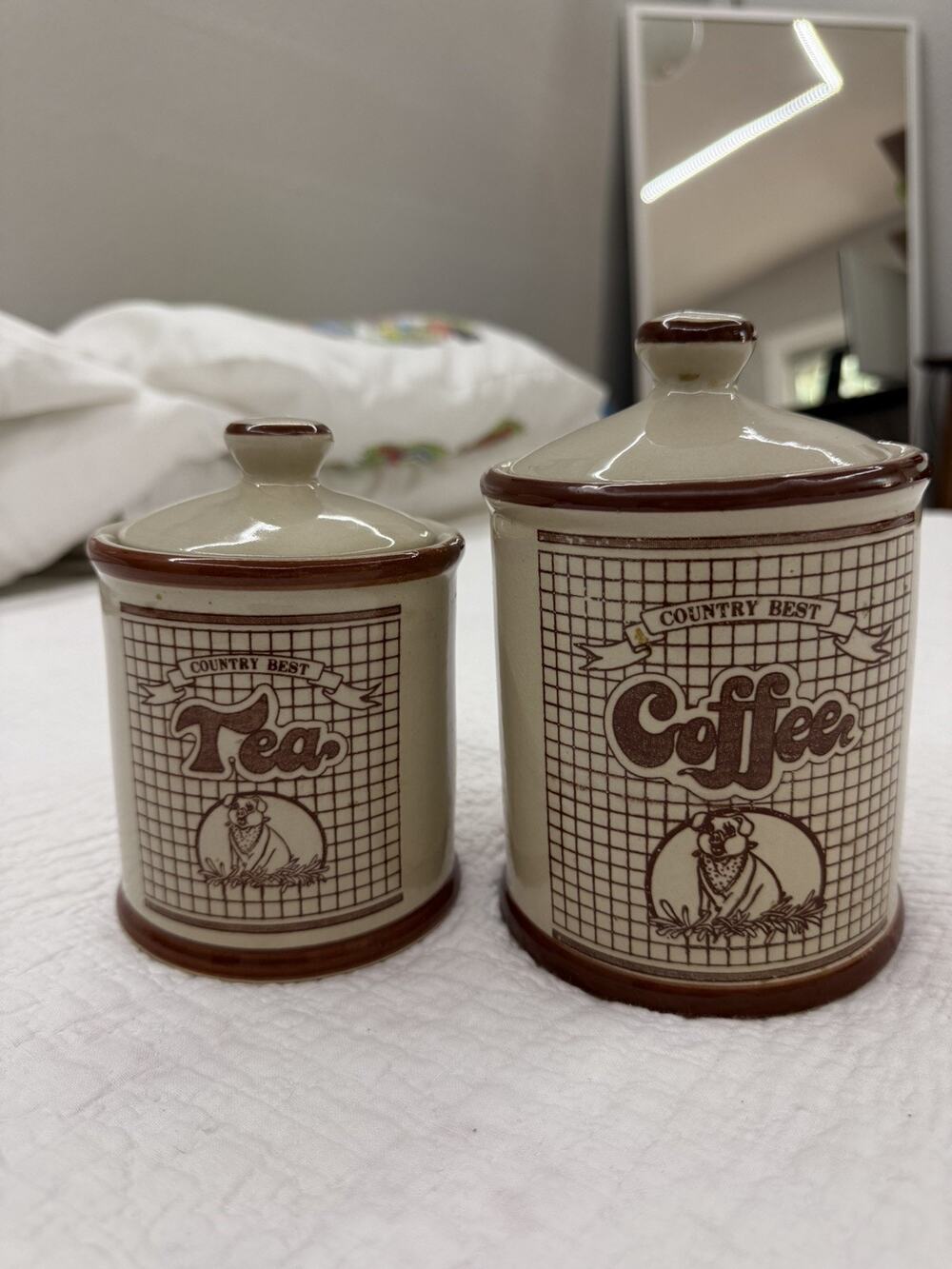 Ceramic Coffee and Tea Canisters